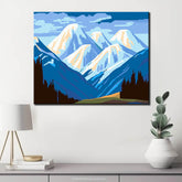 Painting by Numbers Mountains